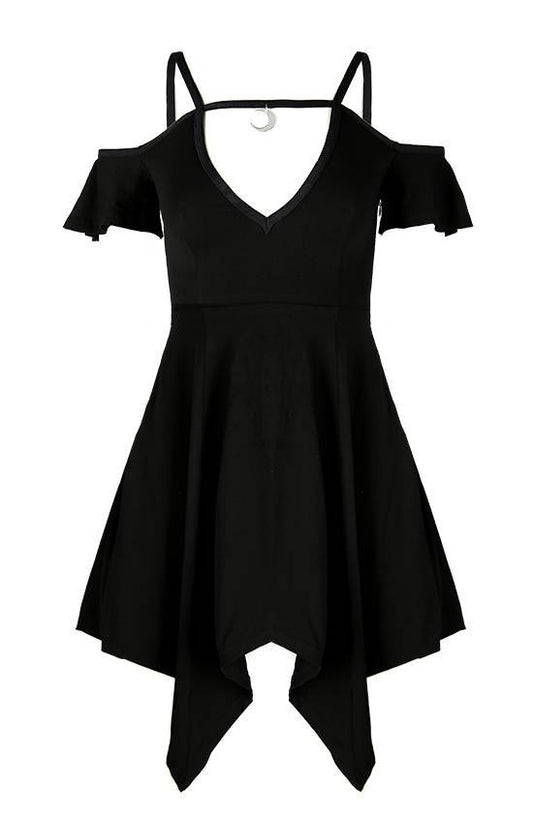Moon Keyhole Jersey Jurk