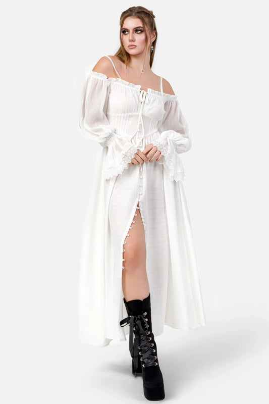 Night Calling Ivory Maxi Jurk