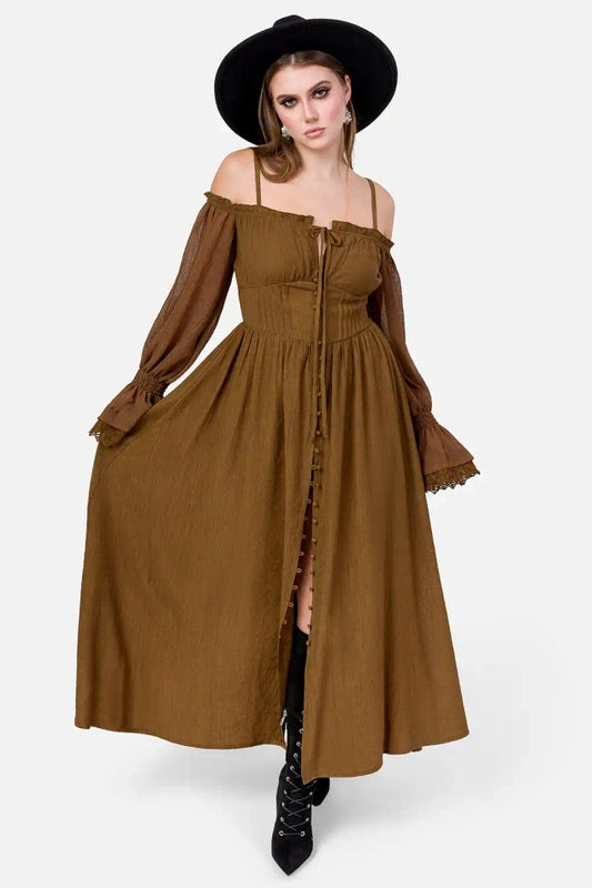Night Calling Woodland Maxi Jurk