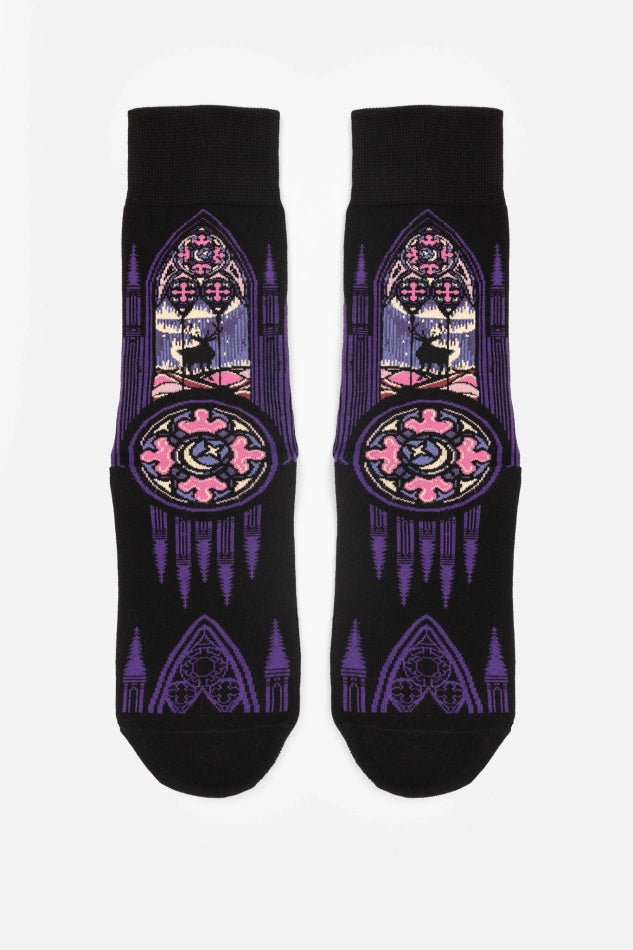 Northern Lights Jacquard Sokken