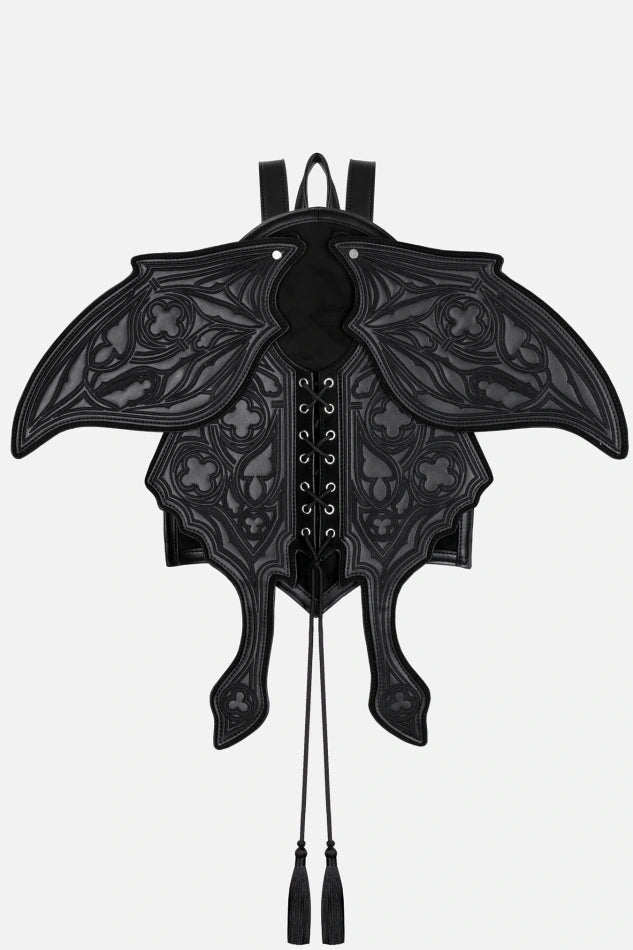 Obsidian Moth PU-Leren Rugzak