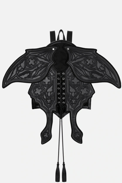 Obsidian Moth PU-Leren Rugzak