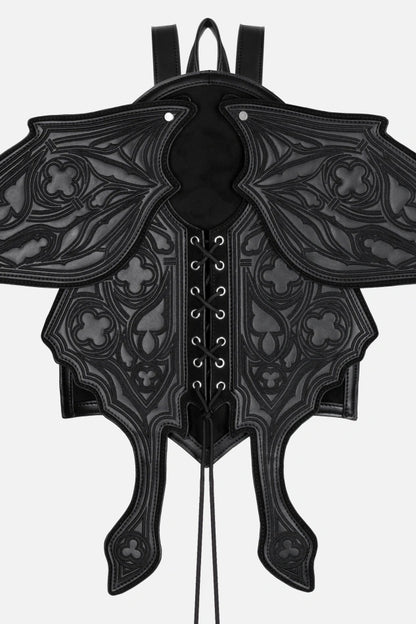 Obsidian Moth PU-Leren Rugzak
