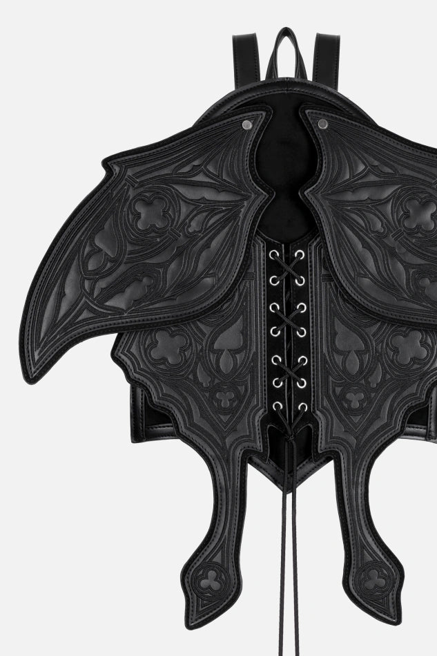 Obsidian Moth PU-Leren Rugzak