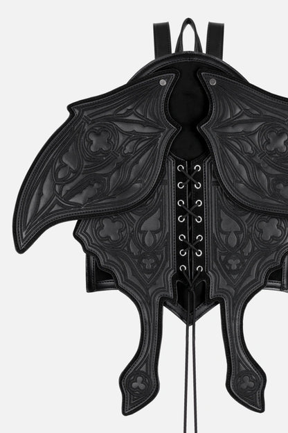 Obsidian Moth PU-Leren Rugzak