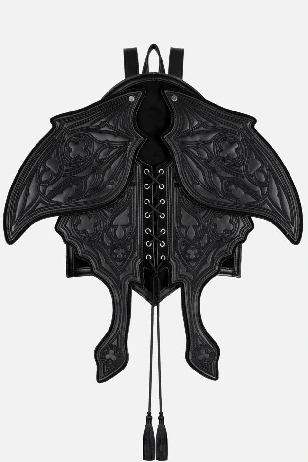 Obsidian Moth PU-Leren Rugzak