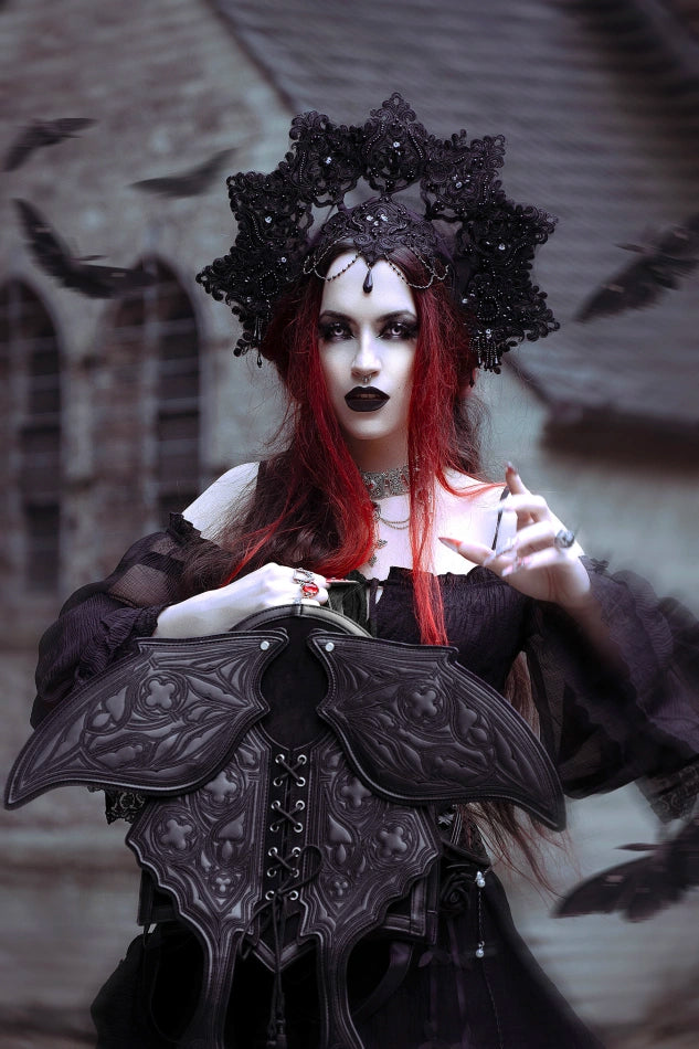 Obsidian Moth PU-Leren Rugzak