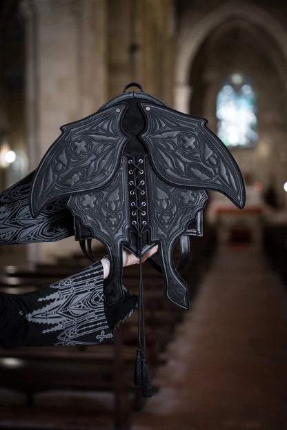 Obsidian Moth PU-Leren Rugzak