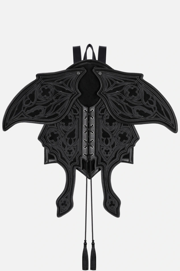 Obsidian Moth Suede Rugzak