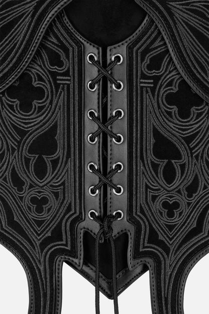 Obsidian Moth Suede Rugzak