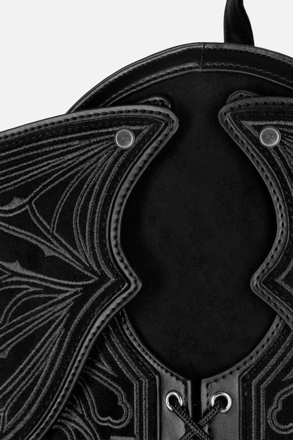 Obsidian Moth Suede Rugzak