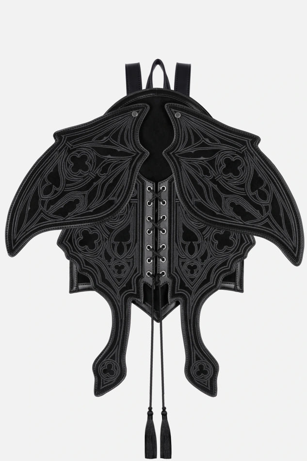 Obsidian Moth Suede Rugzak