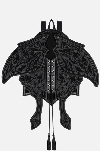Obsidian Moth Suede Rugzak
