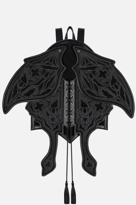 Obsidian Moth Grey Suede Rugzak