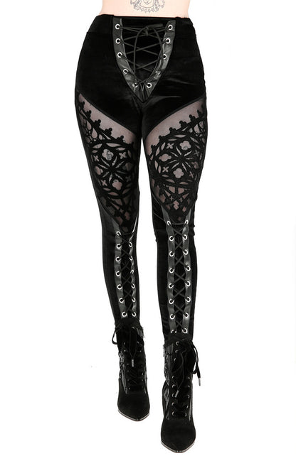 Rosarium Flocked Legging