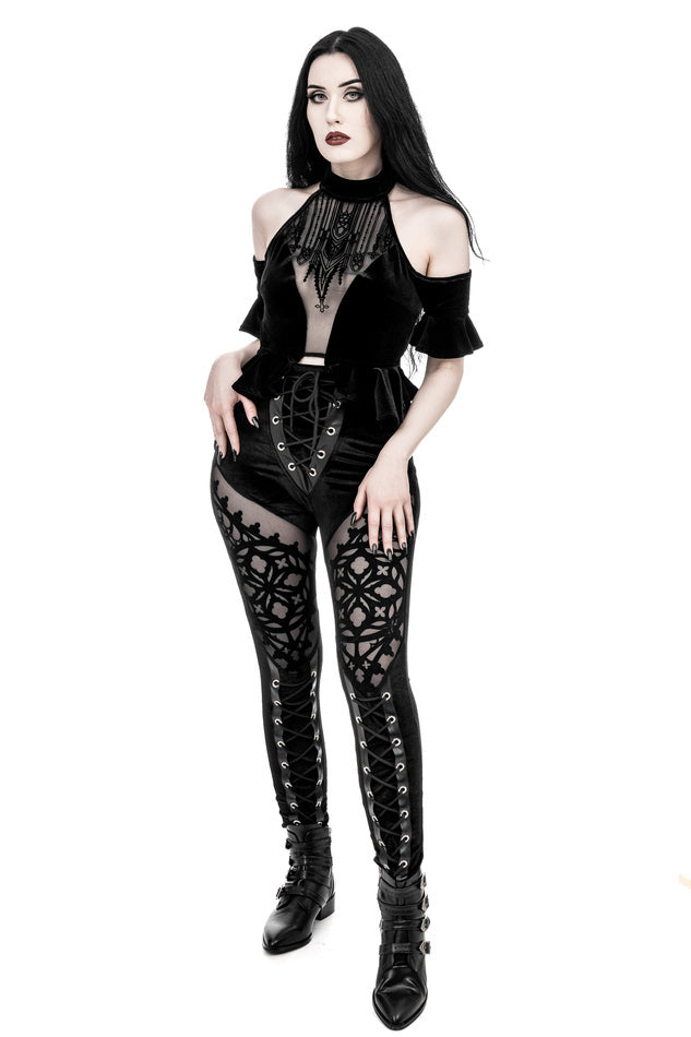 Rosarium Flocked Legging