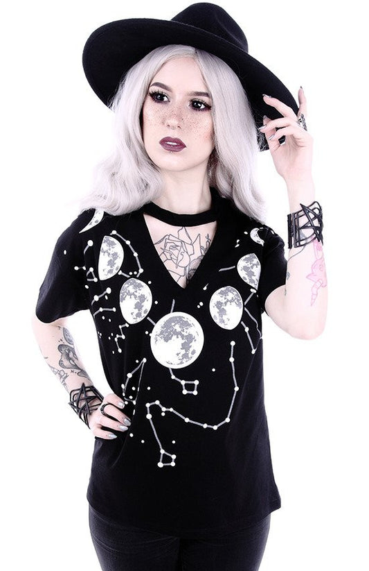 Moon Phases V-neck
