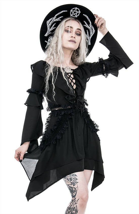 Witchy Bardot Pentagram Jurk