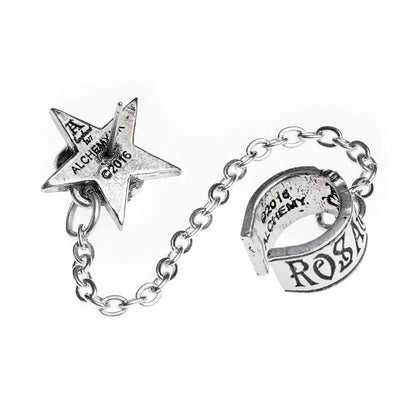 Alchemy - Rosa Nocta (Manchet Stud Oorbel)
