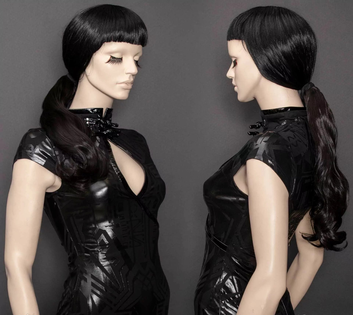 Black Curly Tie-on Ponytail