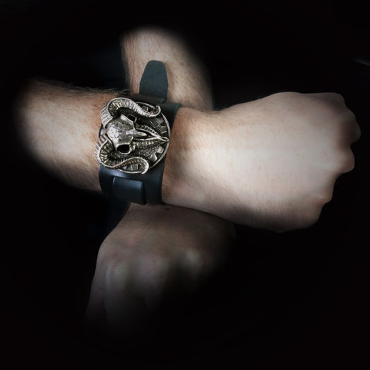 Alchemy - Gears Of Aiwass - Leren Armband