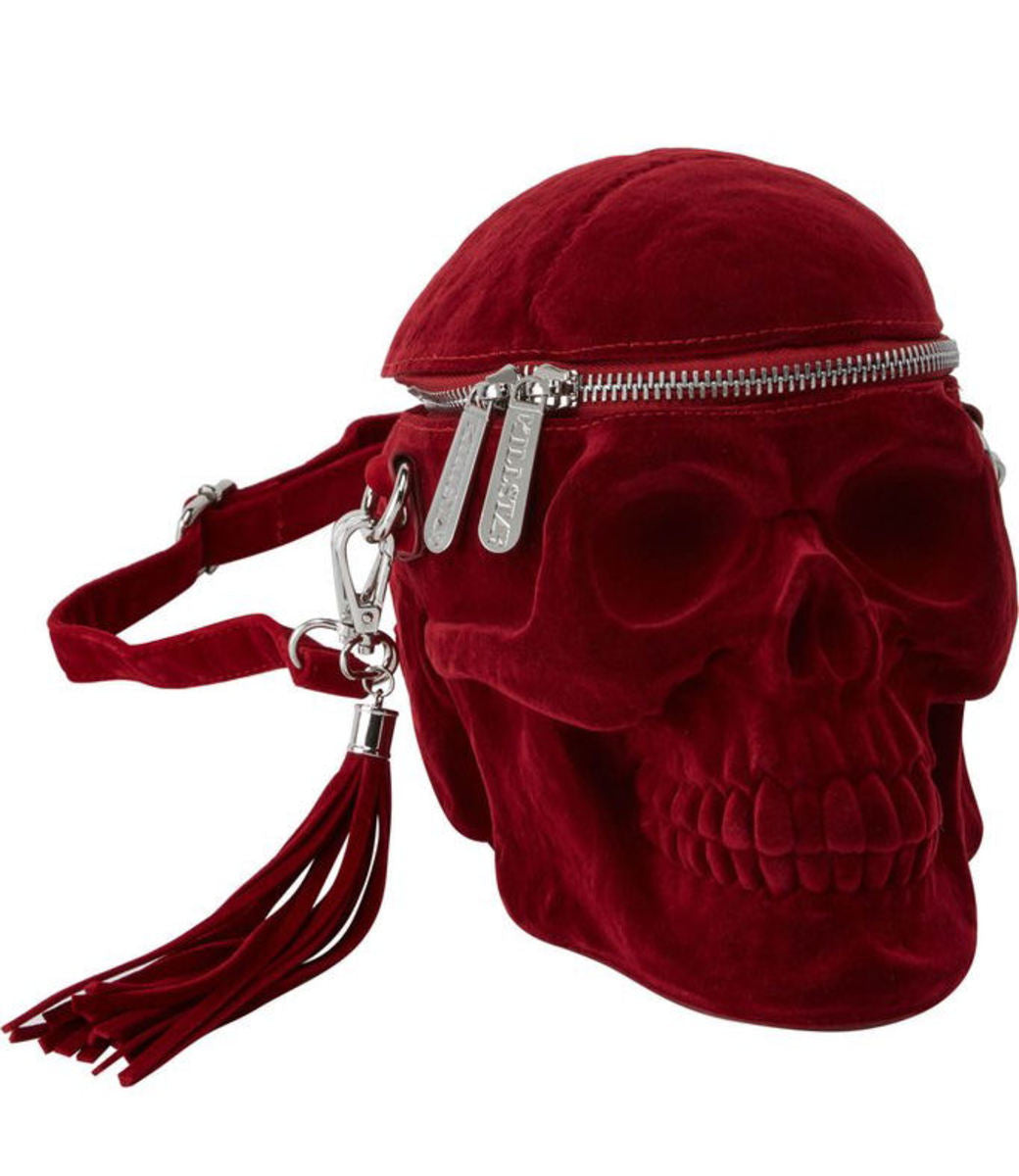 Grave Digger Blood Velvet Skull Schoudertas