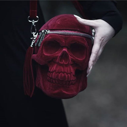 Grave Digger Blood Velvet Skull Schoudertas
