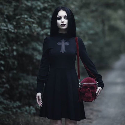 Grave Digger Blood Velvet Skull Schoudertas