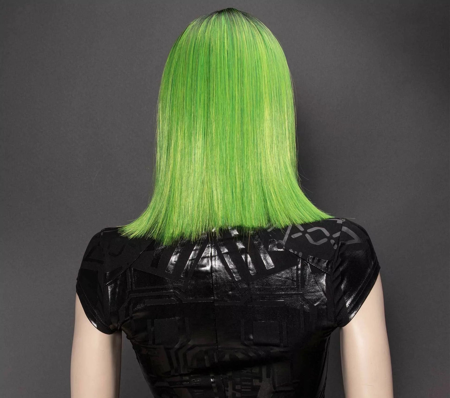 Hades Cyber Green Pruik