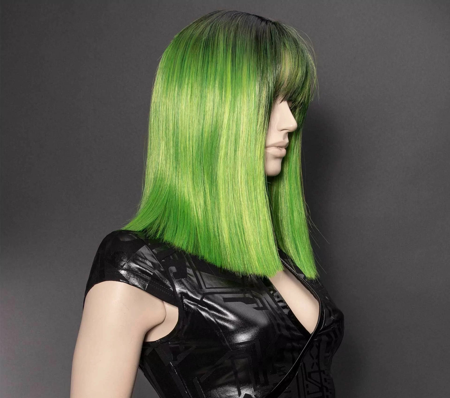 Hades Cyber Green Pruik