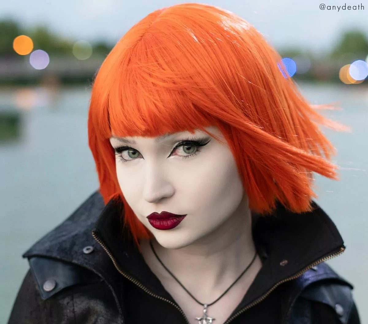Leeloo Orange Pruik
