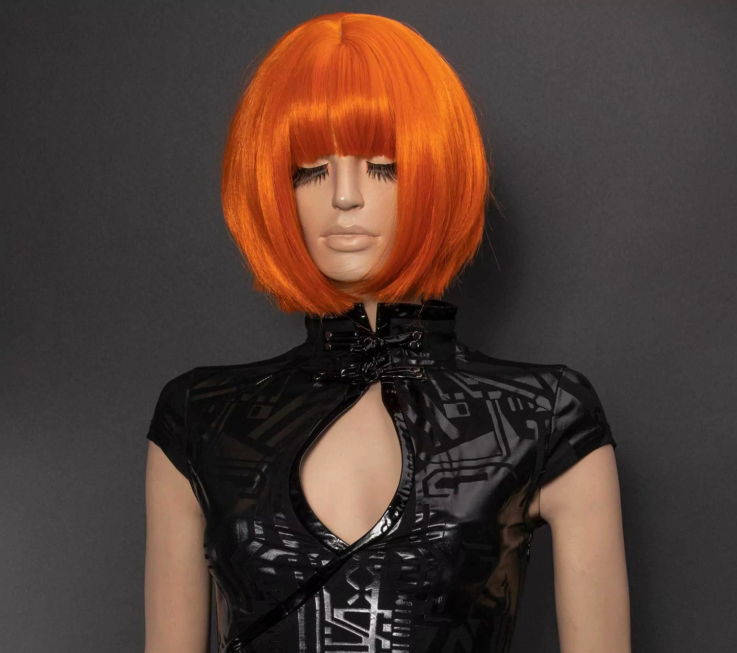 Leeloo Orange Pruik