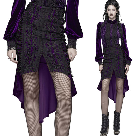 Obsidian Roses Violet Velvet Rok