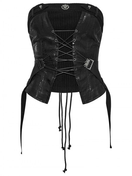 Snake Skin Tube Corset Top