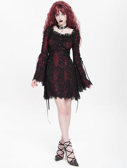Lace Maiden Red Jurk