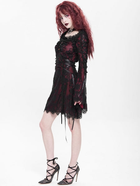 Lace Maiden Red Jurk