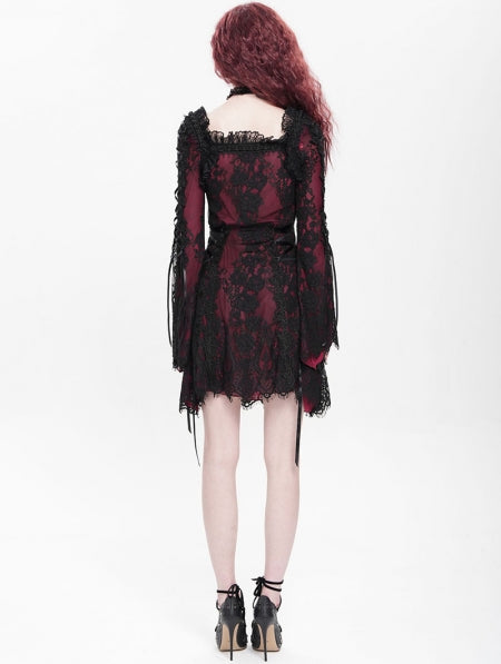 Lace Maiden Red Jurk