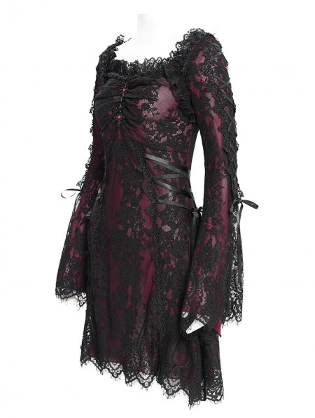 Lace Maiden Red Jurk