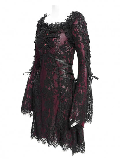 Lace Maiden Red Jurk