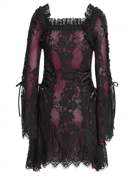 Lace Maiden Red Jurk