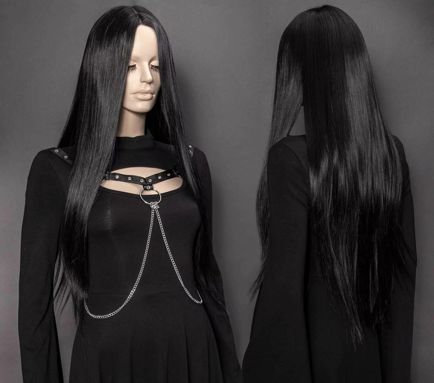 Sorceress Black Pruik