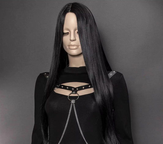 Sorceress Black Pruik