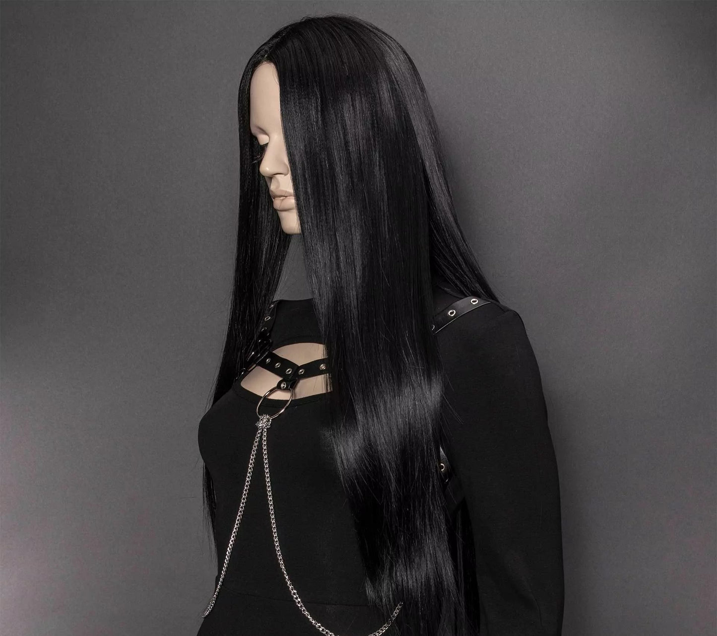 Sorceress Black Pruik