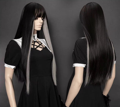 Yukiko Black and Gray Pruik