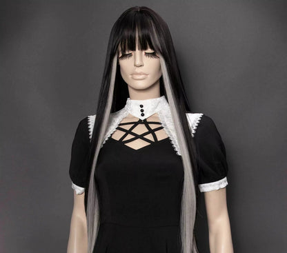 Yukiko Black and Gray Pruik