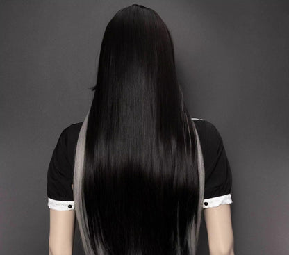 Yukiko Black and Gray Pruik