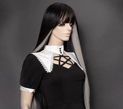 Yukiko Black and Gray Pruik